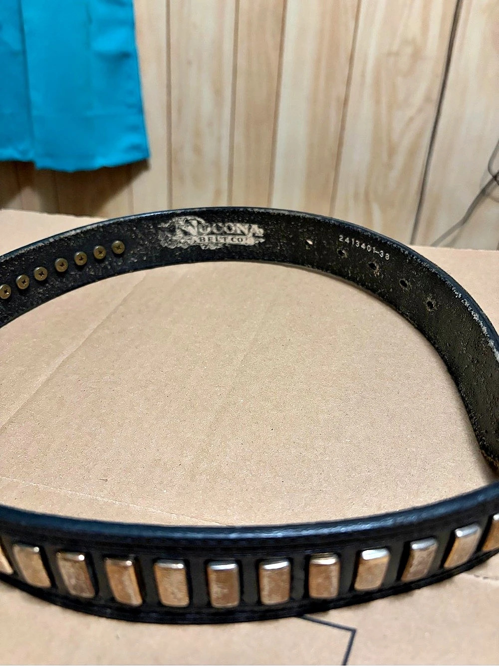 Nixon Studded Leather Belt in Black